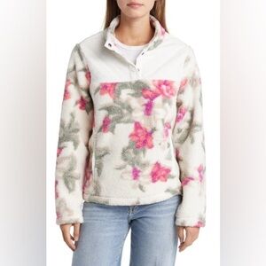 Tommy Bahama Women's Beachway Blooms Hybrid 1/4-Snap Pullover Size XS